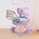 preview thumbnail 3 of 7, Olivia's Little World - Magical Dreamland Baby Doll Deluxe Stroller - Iridescent Color