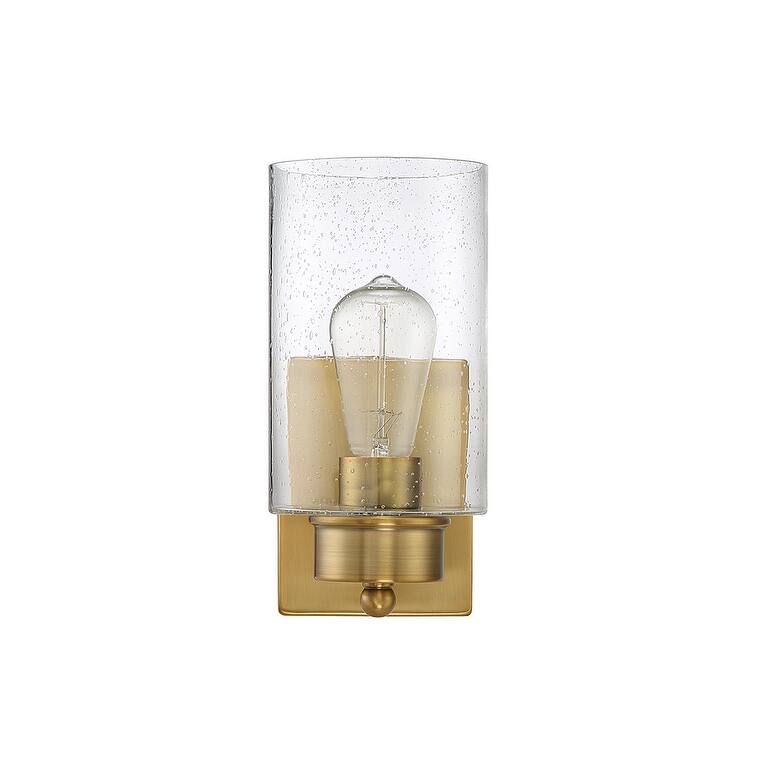 Trade Winds Edgewood 11" Wall Sconce - Natural Brass