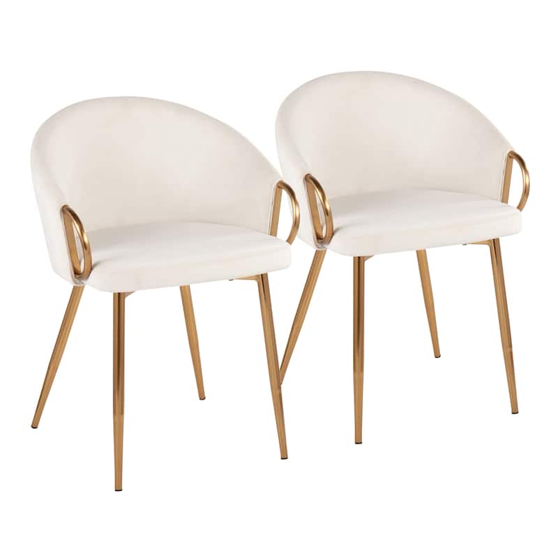 Silver Orchid Battista Upholstered Chair - Set of 2