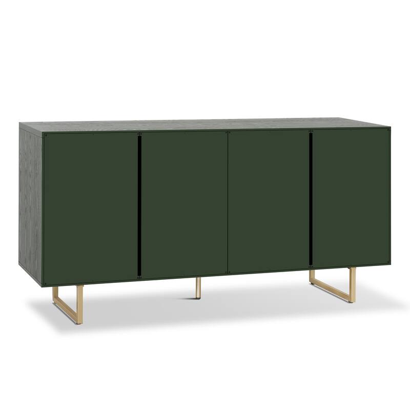 Christopher Knight Home - Oliver 60" Sideboard with Textured Doors and Adjustable Shelves