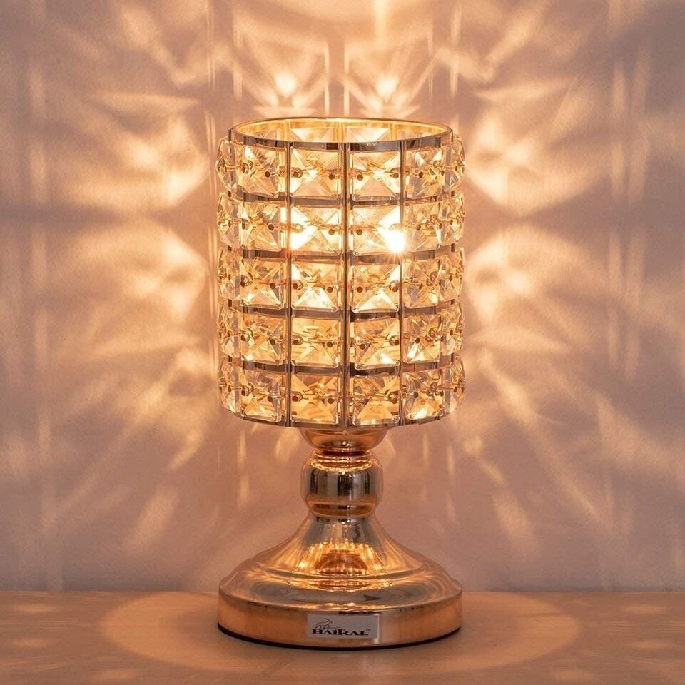 Gold Crystal Table Lamp