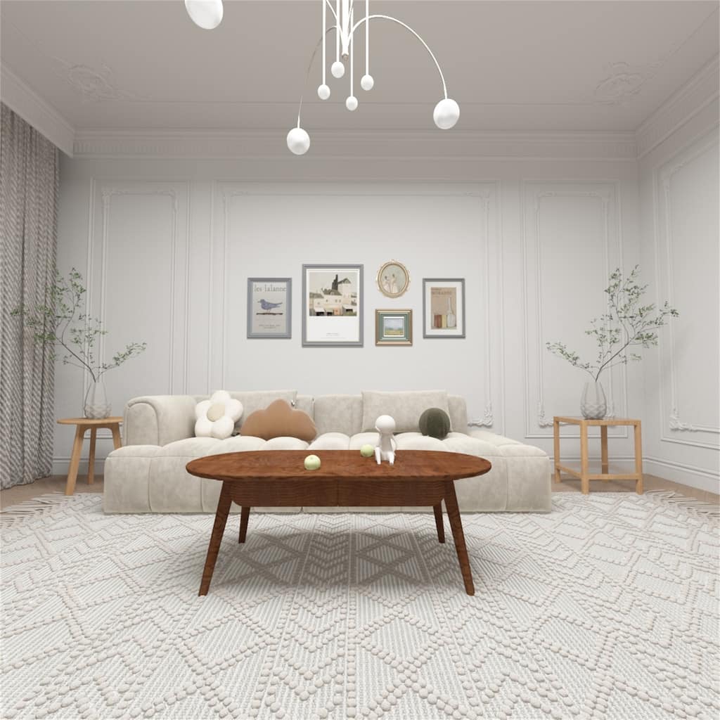 Capsule Centre Table with Drawers Solid Wood Top