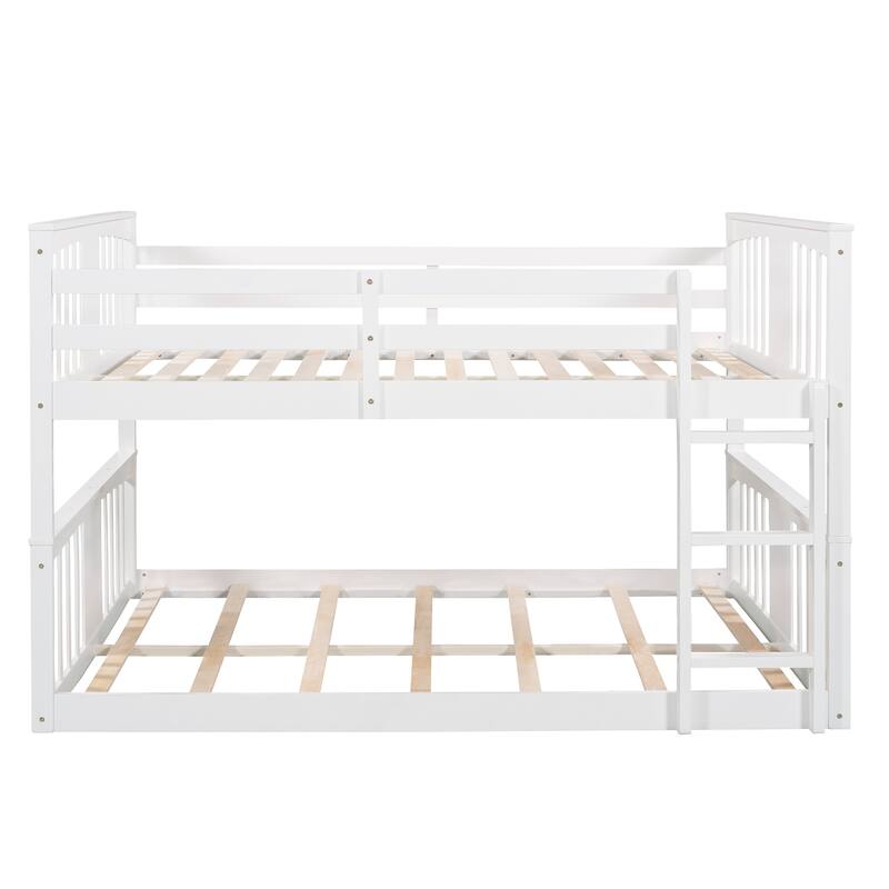 Wooden Bunk Bed with Ladder