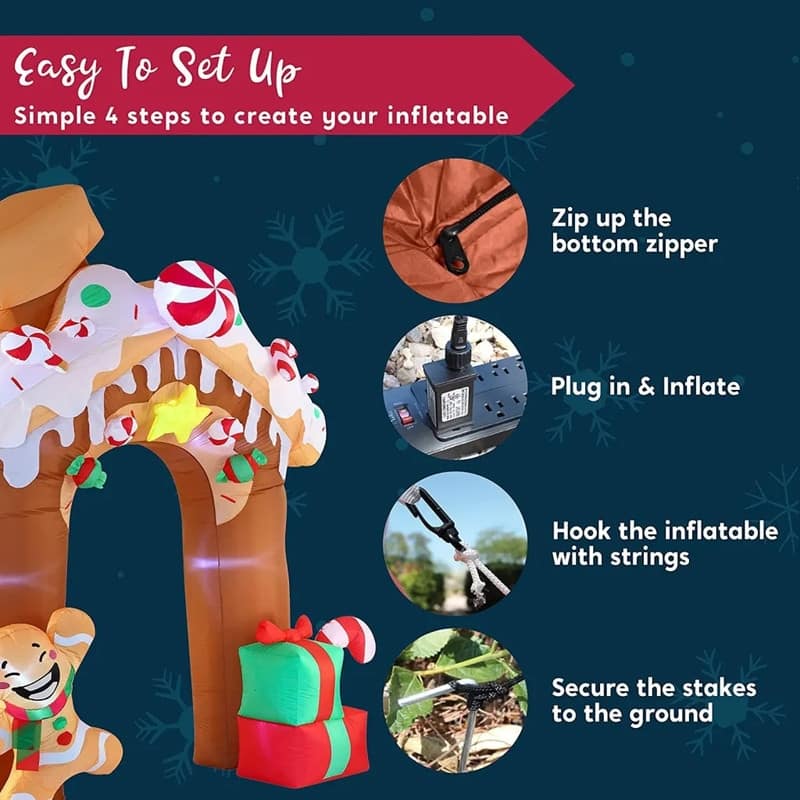 Gingerbread Arch Inflatable