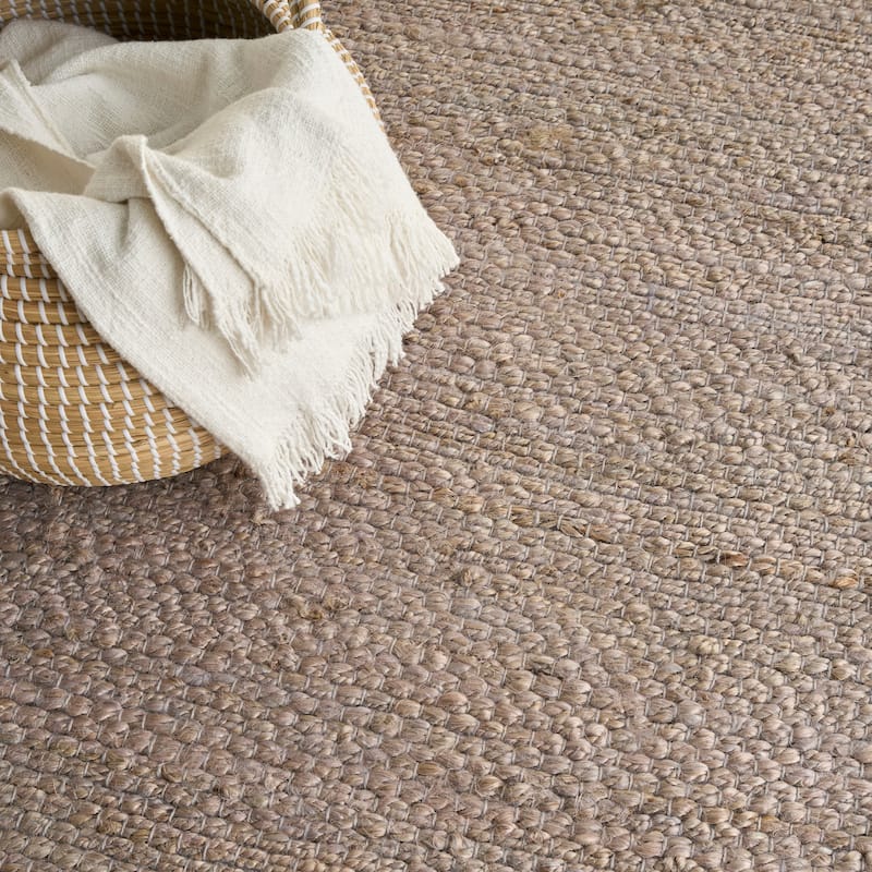 Nourison Natural Jute Indoor only Solid Area Rug