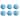 Abode Homewares Coastal Reactive NewWave Melamine Dinner Plate - Blue - 10.5" - Set of 6