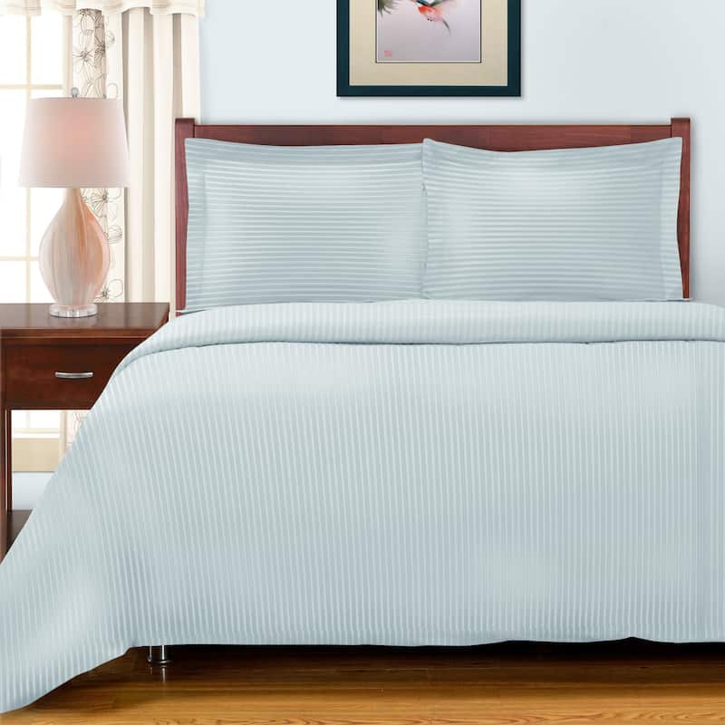 Superior Egyptian Cotton 650 TC Embroidered Duvet Cover Set
