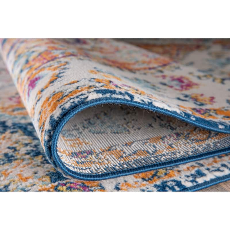 The Curated Nomad Sunset Distressed Vintage Bohemian Rug