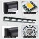 preview thumbnail 5 of 10, 46.5 in. 6-Light Black Metal Modern Bathroom LED Vanity Light with Black Shade, Over Mirror Bath Wall Lighting