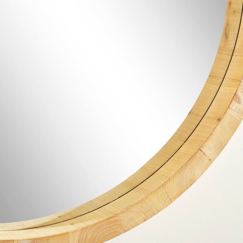 Brown Contemporary Wall Mirror