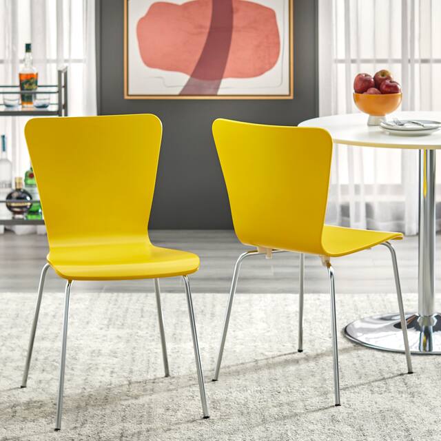 Porch & Den Erie Chairs (Set of 2) - Yellow