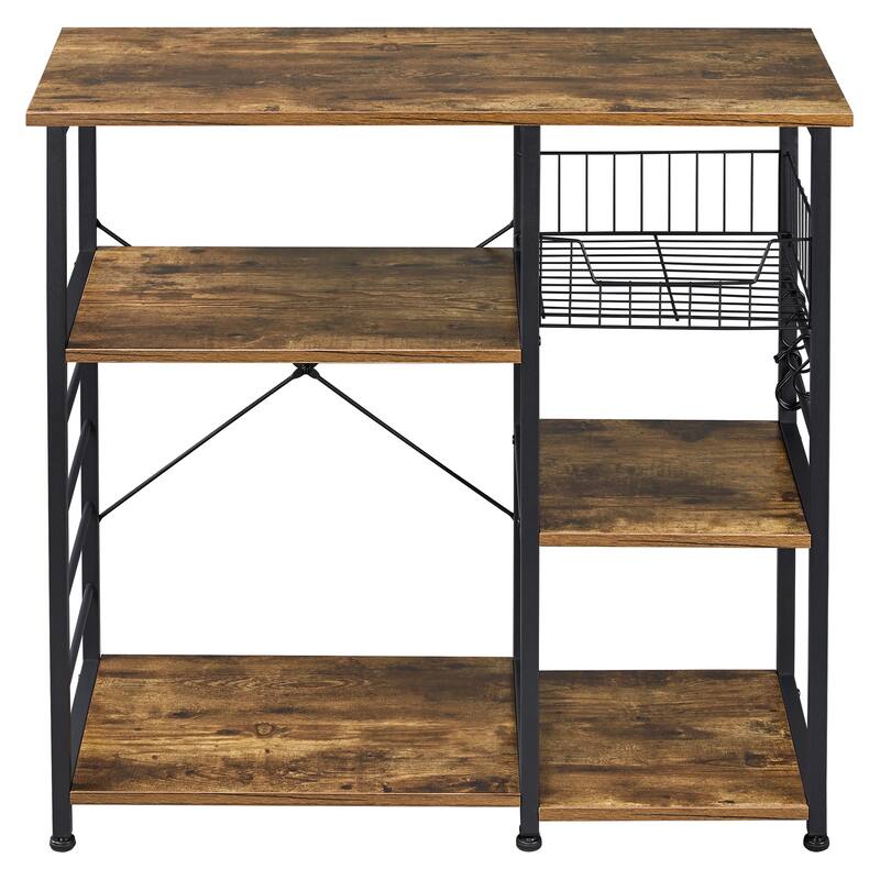 Yaheetech Metal Frame Baker's Rack Kitchen Island Storage Shelf