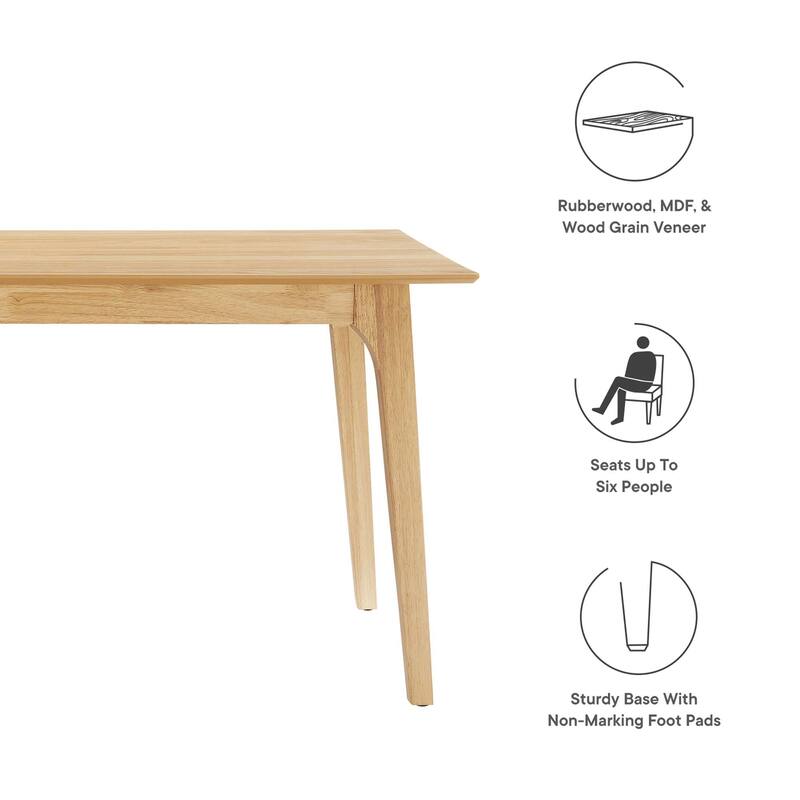 Juxtapose 63" Rectangle Dining Table