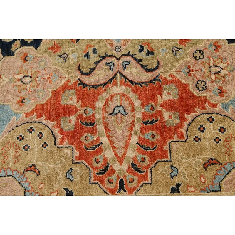 Eye-catching Floral Khotan Oriental Area Rug Wool Hand-knotted Carpet - 8'0" x 9'8"