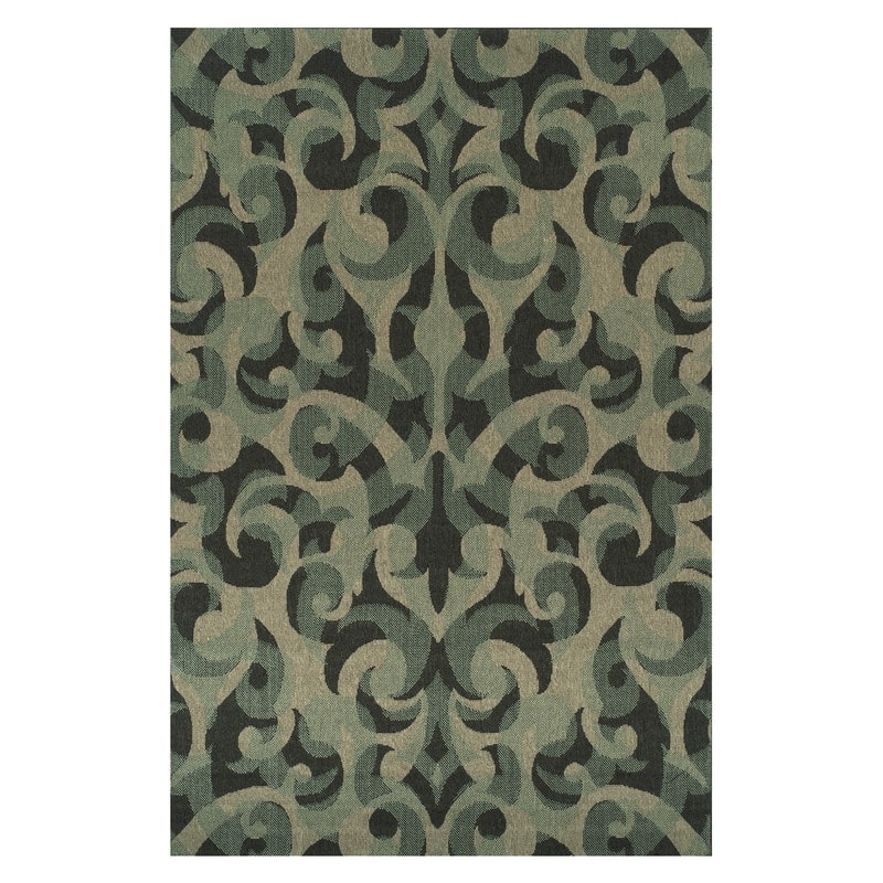 Superior Aldaine Vintage Damask Indoor Outdoor Area Rug