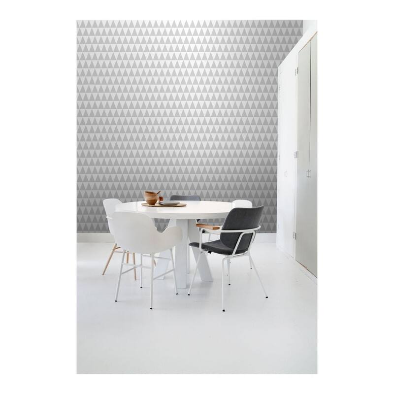 ESTA Home Verdon Light Grey Geometric Wallpaper - 20.5 x 396 x 0.025