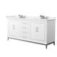 Option White / White Cultured Marble Top / Brushed Nickel