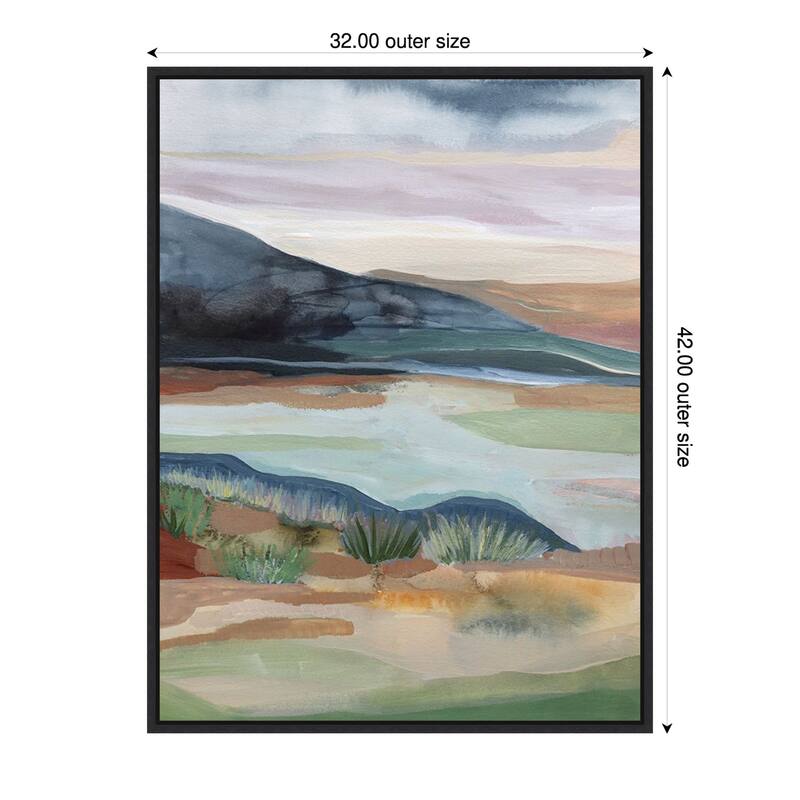 Mojave by Farren Lee Framed Canvas Wall Art Print - 32 x 42 in