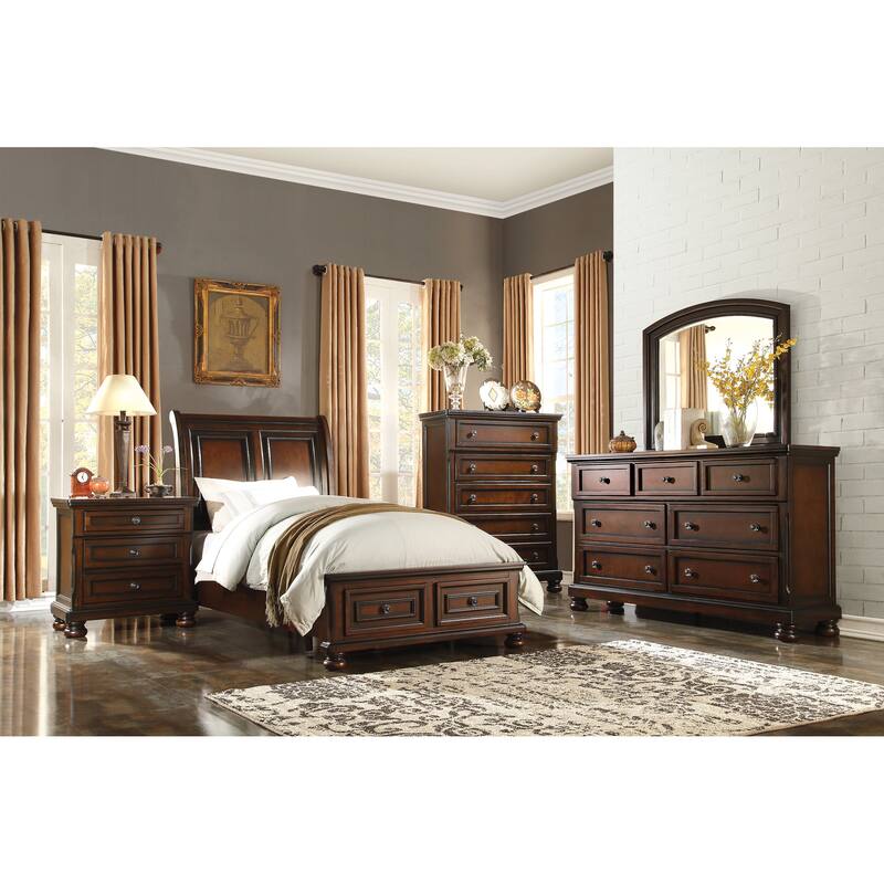 Classic Transitional Nightstand Birch Veneer Hidden Drawer Bun Feet Bedroom Furniture
