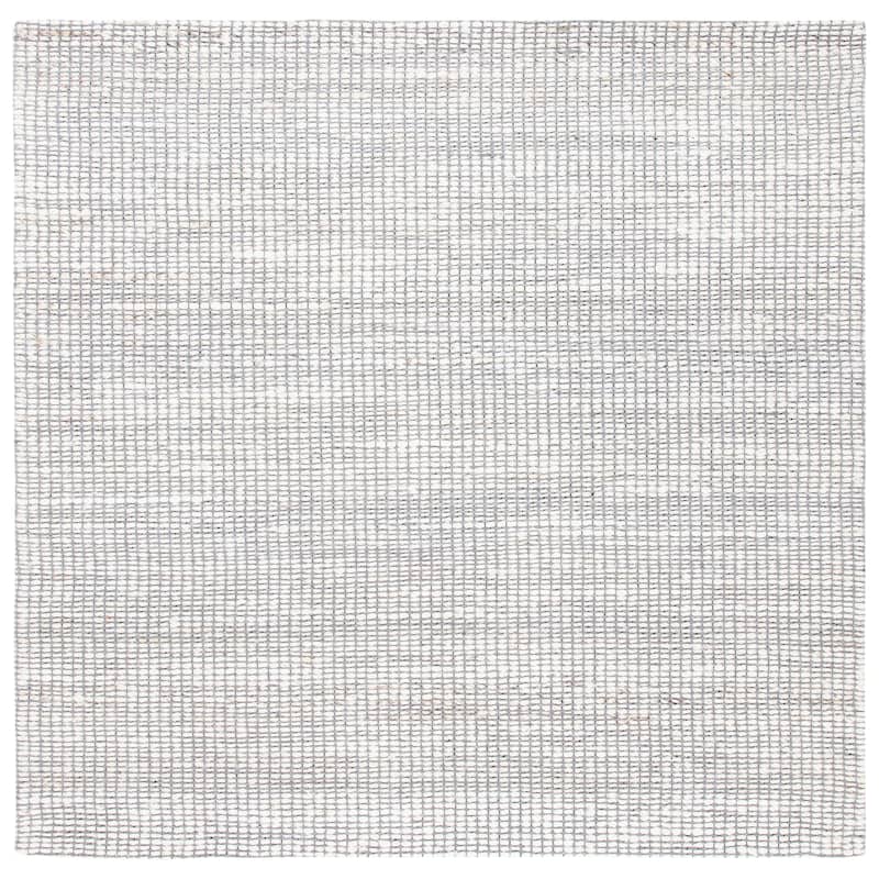 SAFAVIEH Handmade Marbella Fine Modern Jute Rug - 4' Square - Ivory