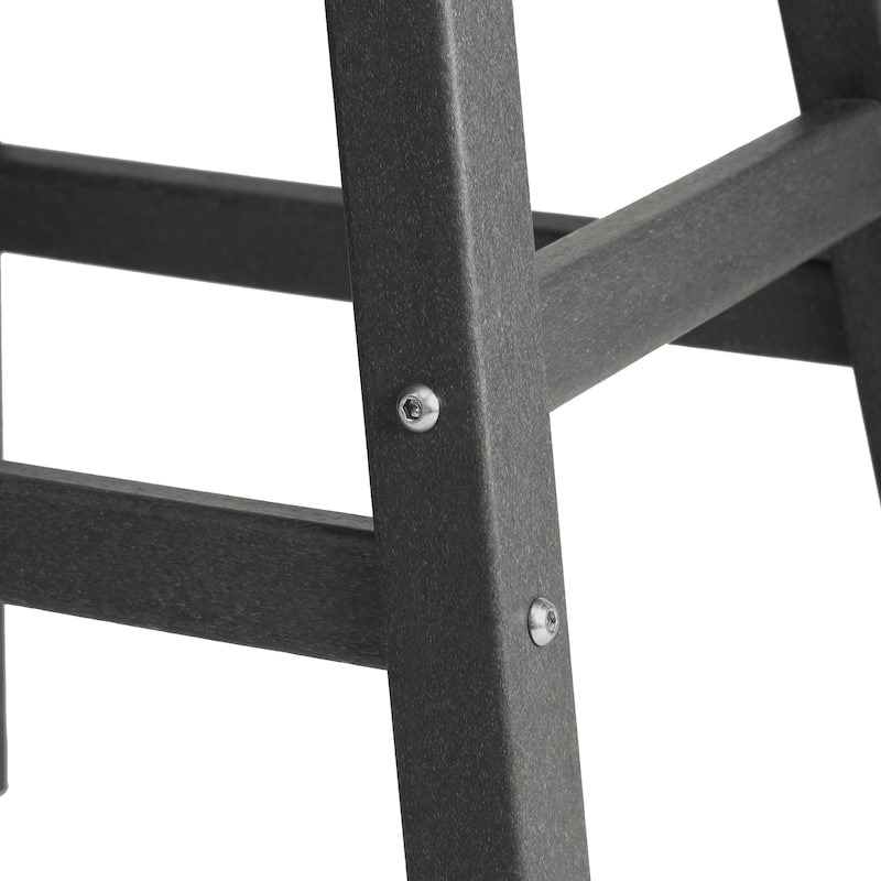 Laguna Hdpe All Weather Outdoor Patio 29" Saddle Seat Bar Stool