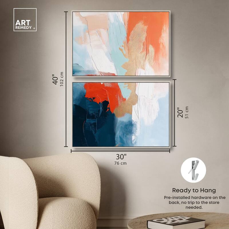 Bold and Bright II Canvas Set of 2 by Art Remedy