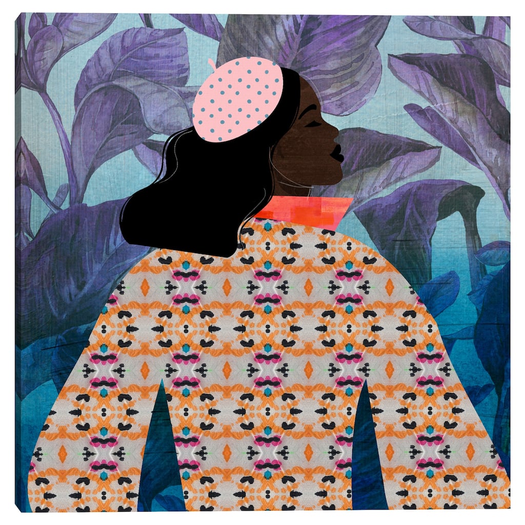 Girlie Purple Palm by Synthia SAINT JAMES Canvas Art Print