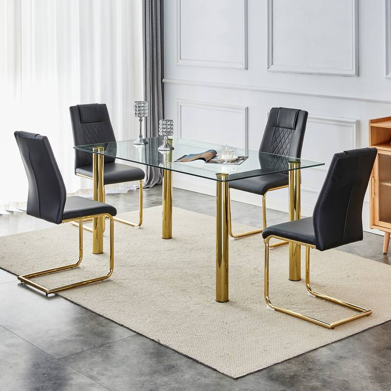 Modern 5pcs Dining Table Set for Kitchen room