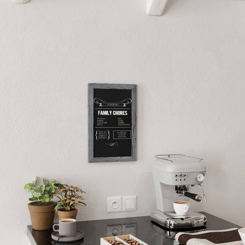 Set of 10 Wall Mounted Magnetic Chalkboards