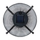 preview thumbnail 19 of 18, Glitzhome Set of 2 Metal Black Solar Powered Outdoor Lantern with Stand