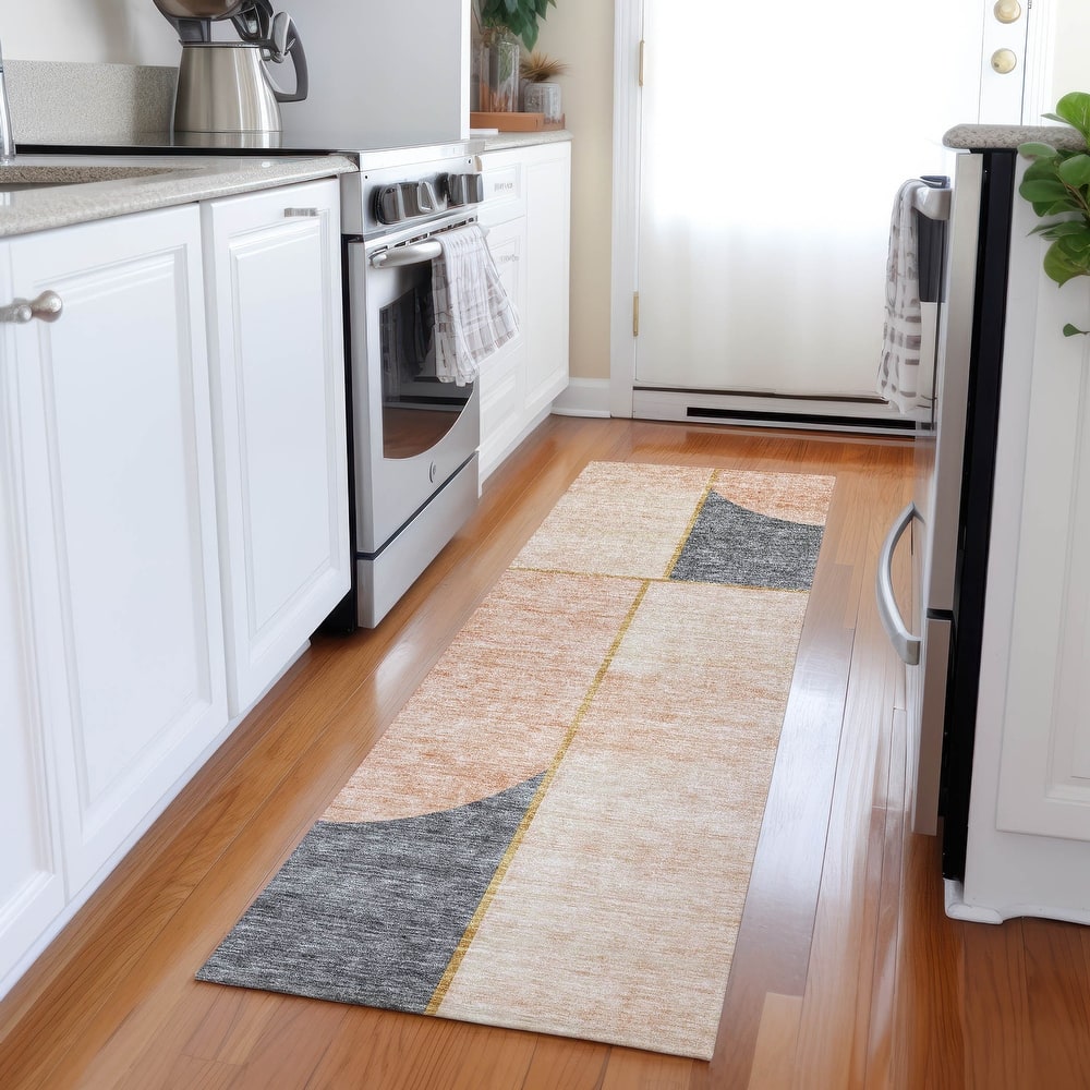 Machine Washable Indoor/ Outdoor Chantille Simple Modern Rug