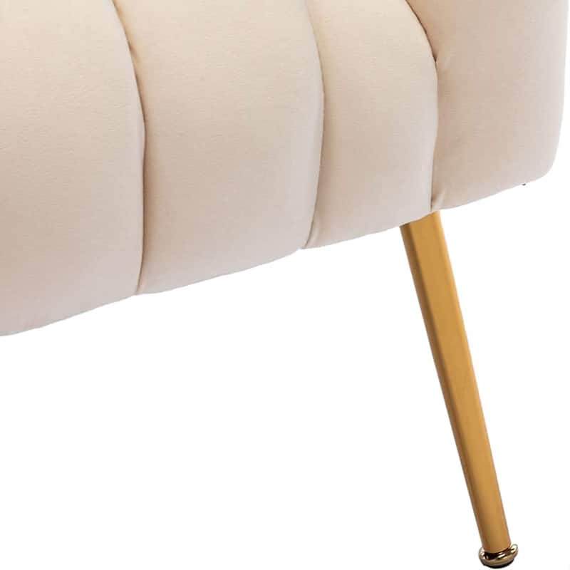 SEYNAR Velvet Upholstered Accent Chair and Loveseat Set