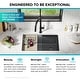 preview thumbnail 76 of 122, KRAUS Bellucci Workstation Undermount Granite Composite Kitchen Sink