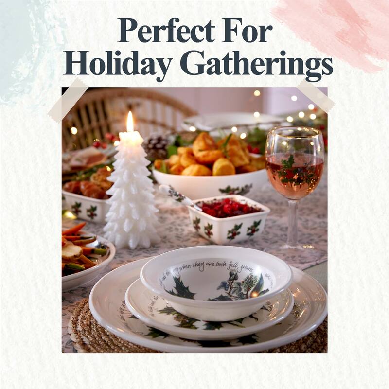 Portmeirion Christmas The Holly and Ivy Set of 4 Plates