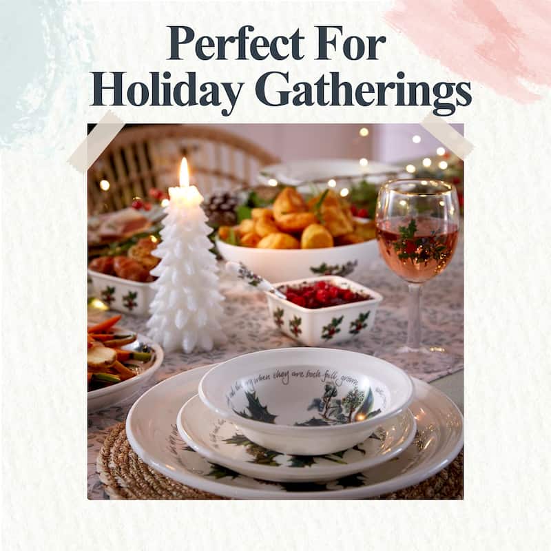 Portmeirion Christmas The Holly and Ivy Set of 6 Plates