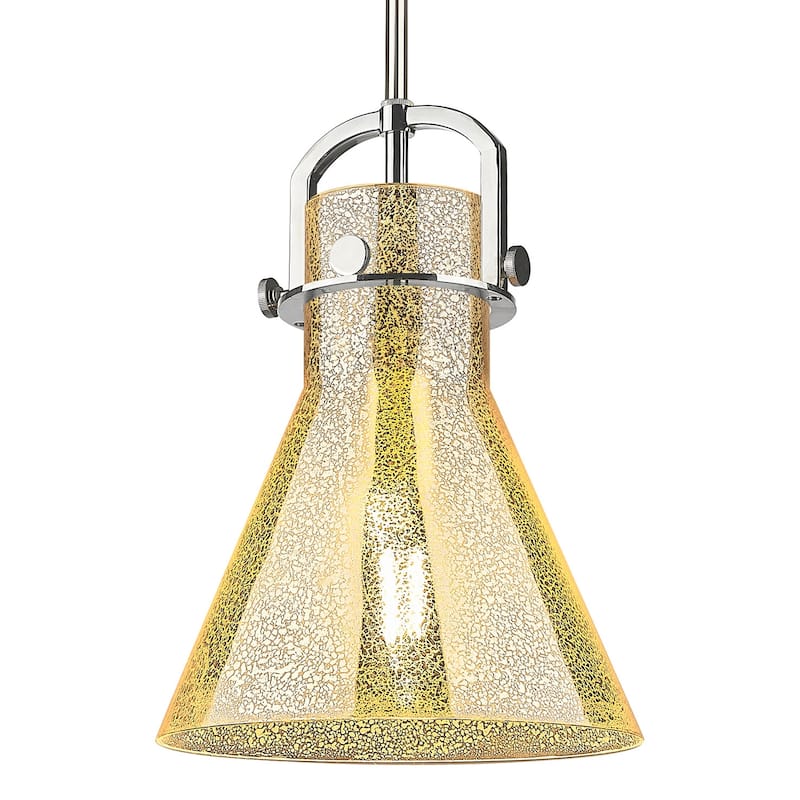 Innovations Lighting 410-1SM-G411-10ME Newton Cone 10" Wide - Polished Nickel