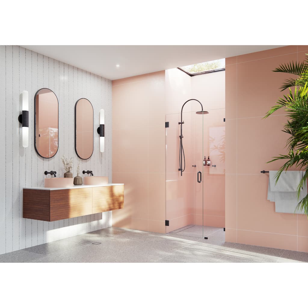 Glass Warehouse 78" x 41" Frameless Shower Door - Wall Hinge