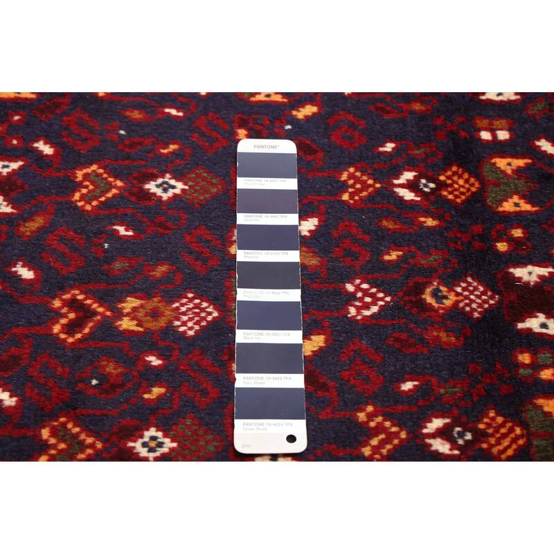 ECARPETGALLERY Hand-knotted Teimani Dark Navy Wool Rug - 3'5 x 5'9