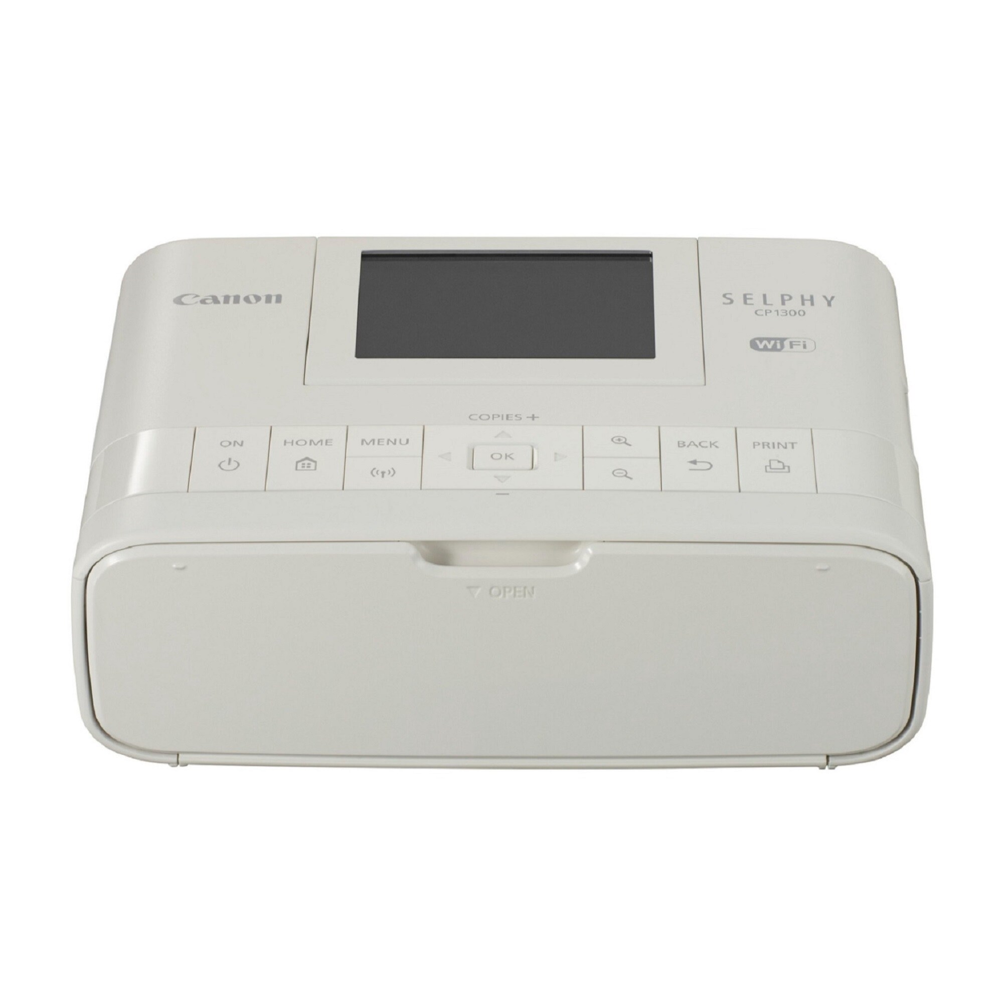 Canon Selphy CP1300 Wireless Compact Photo Printer (White) - White - 7.1" x 5.4" x 2.5"
