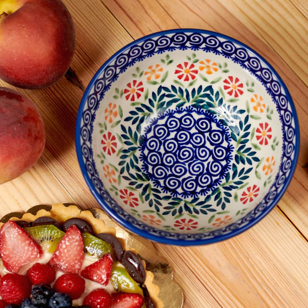 Blue Rose Polish Pottery Manufaktura Cereal Bowl