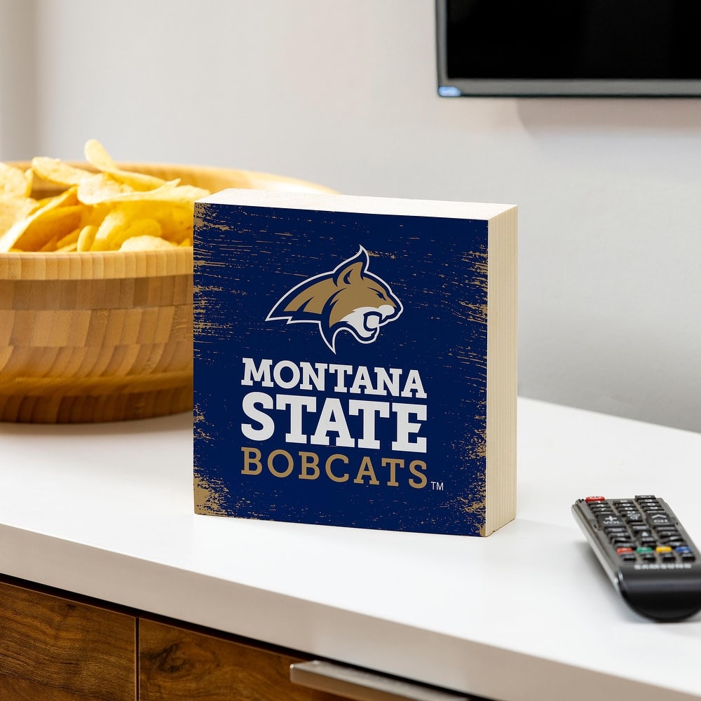 Montana State University Wooden Tabletop Mantel Shelf Sign