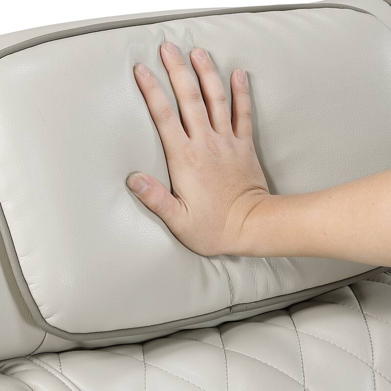 Ezra 37.5" Faux Leather Power Recliner - Power Heatrest, Cup Holders