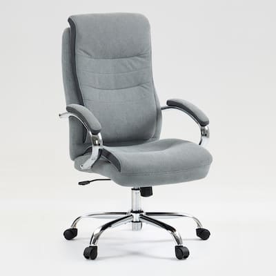 High Back,Skin Friendly Material Office Chair,Castors Move Quietly During Office Hours,Max Capacity 300lbs