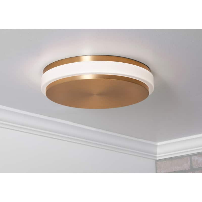 AFX EISF14LAJUD Eris 14" Wide Flush Mount Drum Ceiling Fixture