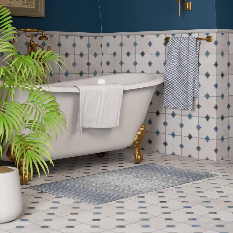 Merola Tile Ruanes Grey 15-3/4" x 23-5/8" Porcelain Floor and Wall Tile