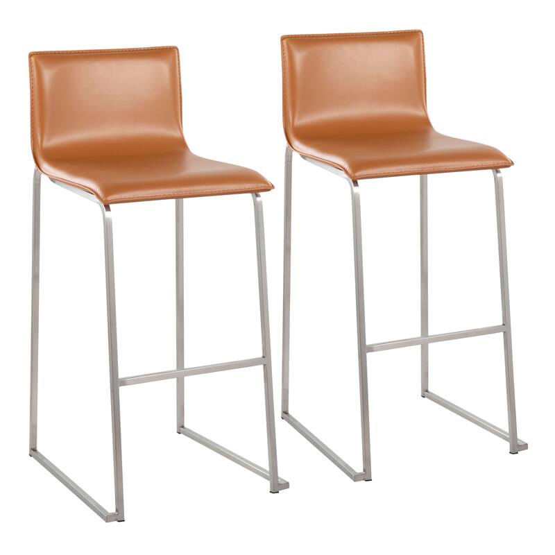 Silver Orchid Mara Upholstered Bar Stool - Set of 2