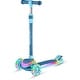 preview thumbnail 32 of 52, 3-Wheel Kids Scooter with Multi-Color Lights on Deck & Wheels – 5-Height Adjustable Handlebar, Blue
