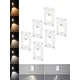 preview thumbnail 1 of 14, 6 Pack LED Vertical 5CCT Step Lights, Replaceable Magnetic Faceplat Indoor Stair Light, Dimmable