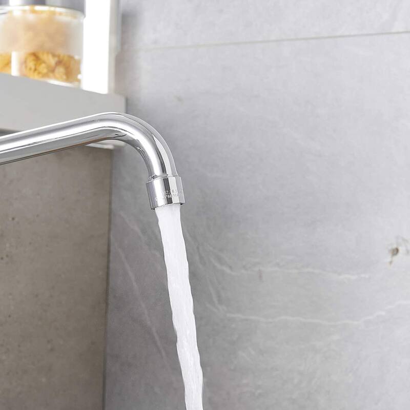 Wall Mount Kitchen Faucets,Chrome with Two Handles