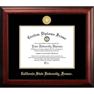 Cal State Fresno 11w x 8.5h Gold Embossed Diploma Frame
